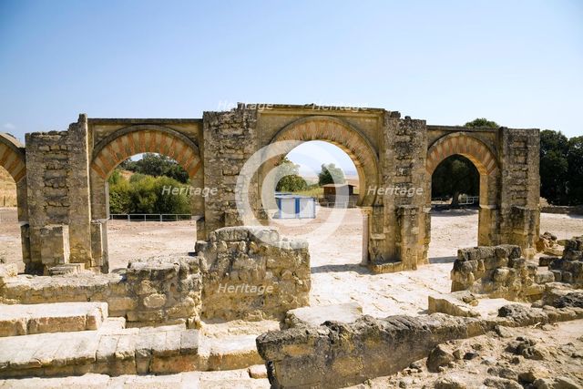 The Great Portico at Madinat al-Zahara (Medina Azahara), Spain, 2007. Creator: Samuel Magal.