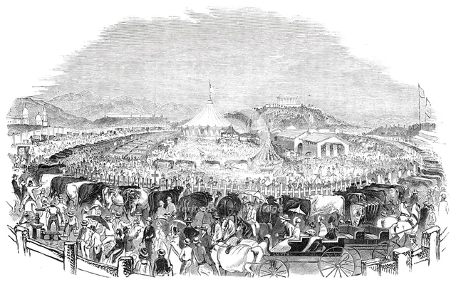 The Great Poughkeepsie Cattle Show, 1844. Creator: Smyth.