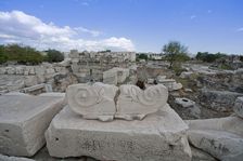 The Great Propylaea at Eleusis, Greece. Artist: Samuel Magal