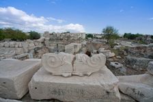The Great Propylaea at Eleusis, Greece. Creator: Samuel Magal