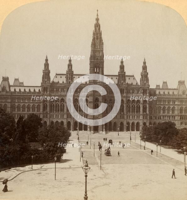 'The great Rathhaus, Vienna, Austria (Tower 320 ft. high)', 1899. Creator: Underwood & Underwood.