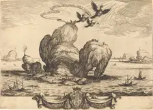 The Great Rock, 1623. Creator: Jacques Callot