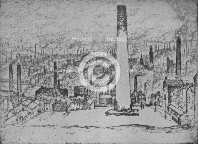 'The Great Stack, Bradford', 1909. Artist: Joseph Pennell.