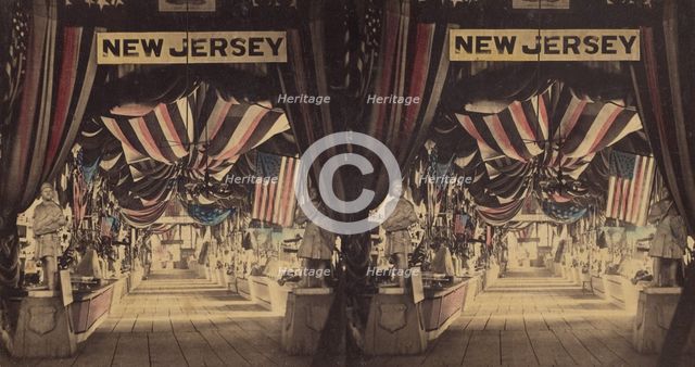 The Great Sanity Fair, Philadelphia, 1864. New Jersey exhibit, 1864. Creator: James Cremer.