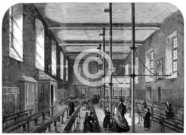 The Great Schools of England: Christ's Hospital - the Grammar-School, 1862. Creator: Unknown.