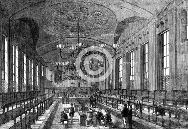 The Great Schools of England: St. Paul's School - the schoolroom, 1862.  Creator: Unknown.