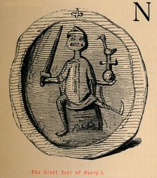 The Great Seal of Henry I c1860, (c1860). Artist: John Leech