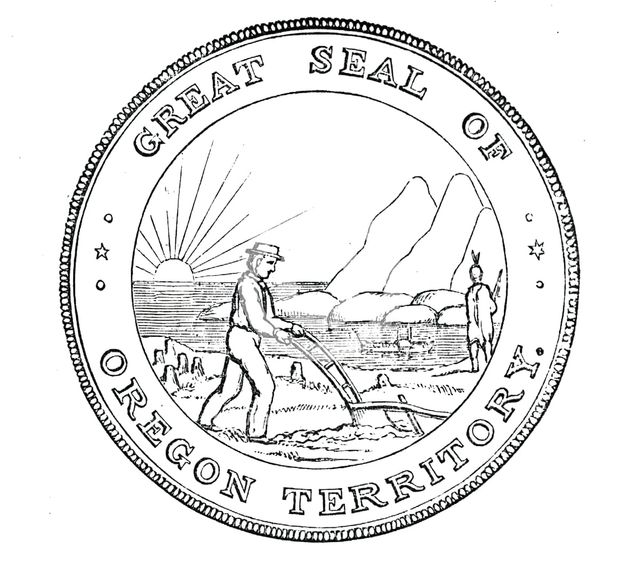 The Great Seal of Oregon, 1850. Creator: Unknown.