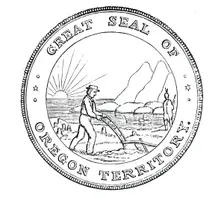 The Great Seal of Oregon, 1850. Creator: Unknown
