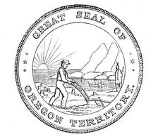 The Great Seal of Oregon, 1850. Creator: Unknown