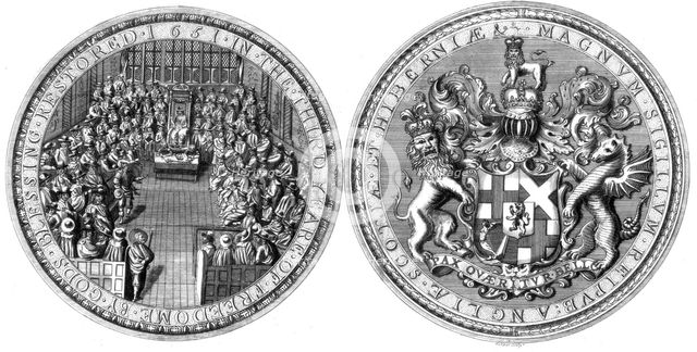 The Great Seal of the Commonwealth of England, 1651 (1785).Artist: Goldar