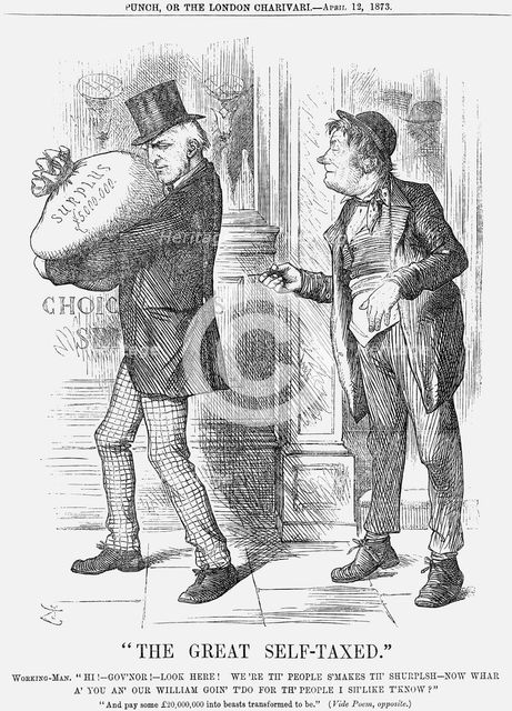 "The Great Self-Taxed", 1873. Creator: Joseph Swain.
