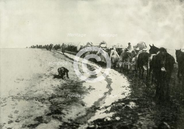 'The Great Serbian Retreat', (1919). Creator: Unknown.