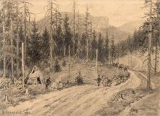 The Great Siberian Road through the Ural Mountains, 1904. Creator: Boris Vasilievich Smirnov