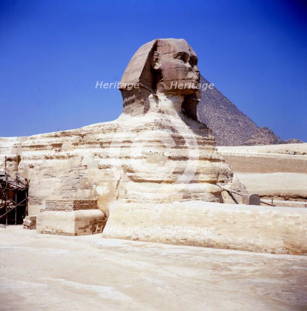 The Great Sphinx at Giza, Ancient Egyptian, c2550 BC. Artist: Unknown