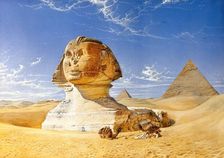 The Great Sphinx, between 1860 and 1893. Creator: Henry Stanier