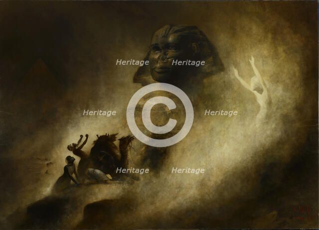 The Great Sphinx of Giza, 1903.