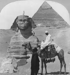 The Great Sphinx of Giza, Egypt, 1899. Artist: The Fine Art Photographers Co