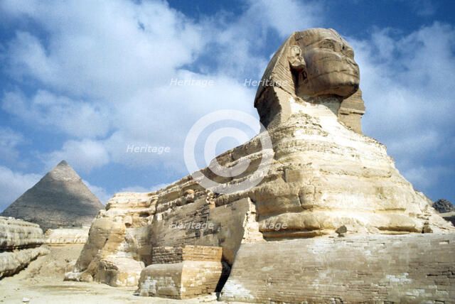 The Great Sphinx of Giza, Egypt, 20th Century. Artist: Unknown