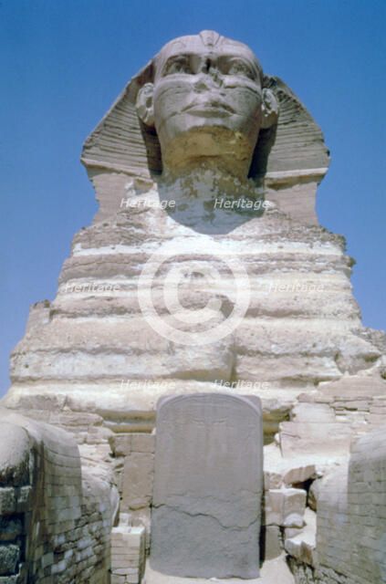 The Great Sphinx of Giza, Giza Plateau, Egypt. Artist: Unknown