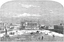 The Great Square in Alexandria - Present State of the Proposed Church..., 1850. Creator: Unknown