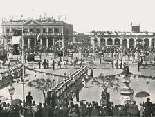 The Great Square on a Fete Day Montevideo, Uruguay, 1895. Creator: Unknown