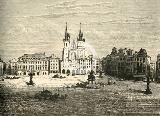 'The Great Square, Prague', 1890.   Creator: Unknown.