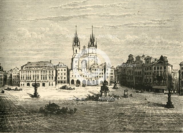 'The Great Square, Prague', 1890.   Creator: Unknown.