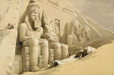 The Great Temple of Abu Simbel, Nubia Egypt, c1845. Artist: David Roberts