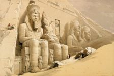 The Great Temple of Abu Simbel, Nubia Egypt, c1845. Creator: David Roberts