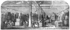The Great Tobacco Warehouse, at the London Docks, 1856. Creator: Unknown