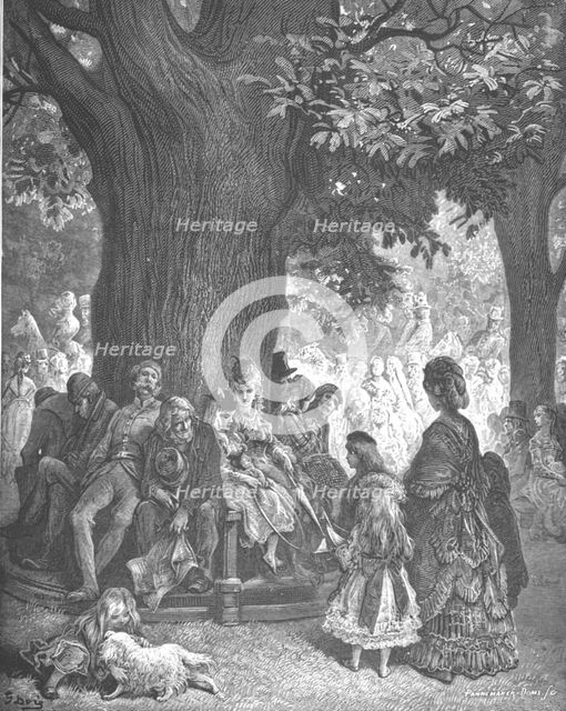 'The Great Tree - Kensington Gardens', 1872.  Creator: Gustave Doré.