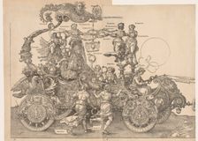 The Great Triumphal Car of Emperor Maximilian, 1523. Creator: Albrecht Dürer (German, 1471-1528)