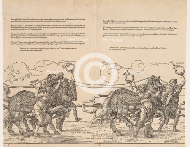 The Great Triumphal Car of Emperor Maximilian, 1523. Creator: Albrecht Dürer (German, 1471-1528).