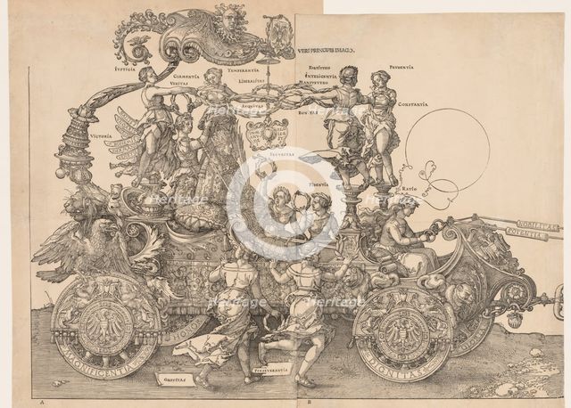The Great Triumphal Car of Emperor Maximilian, 1523. Creator: Albrecht Dürer (German, 1471-1528).