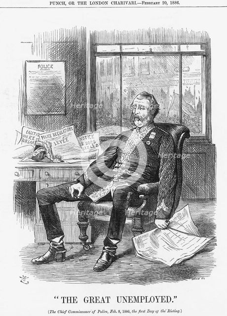 "The Great Unemployed", 1886. Creator: Joseph Swain.