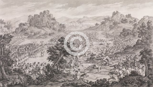 The Great Victory of Qurman, 1770. Creator: Augustin de Saint-Aubin.