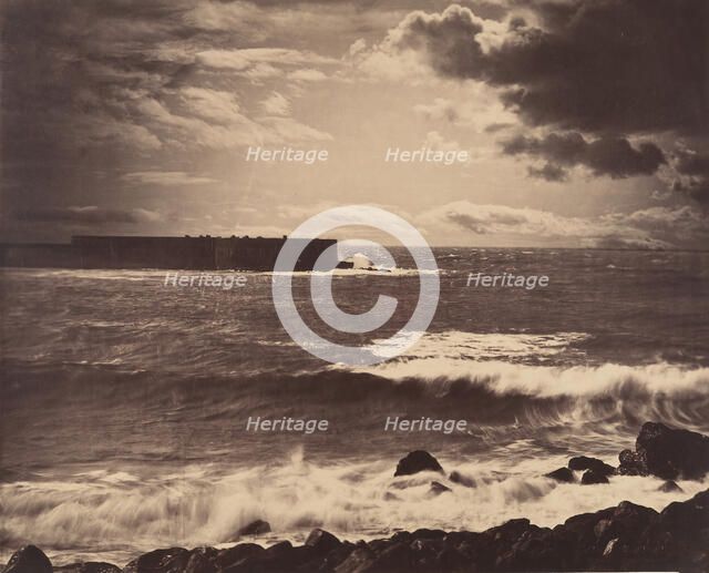 [The Great Wave, Sète], 1857. Creator: Gustave Le Gray.