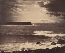 [The Great Wave, Sète], 1857. Creator: Gustave Le Gray