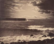 [The Great Wave, Sète], 1857. Creator: Gustave Le Gray