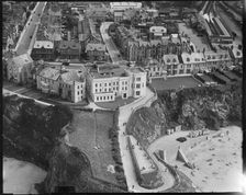 The Great Western Hotel and Tolcarne Point, Newquay, Cornwall, c1930s. Creator: Arthur William Hobart