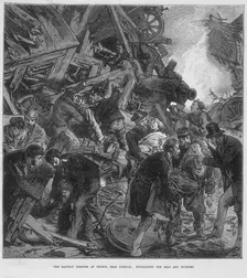 The Great Western Railway disaster at Thorpe near Norwich, 10 September 1874. Creator: Unknown