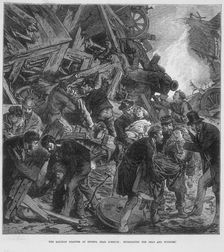 The Great Western Railway disaster at Thorpe near Norwich, 10 September 1874. Creator: Unknown