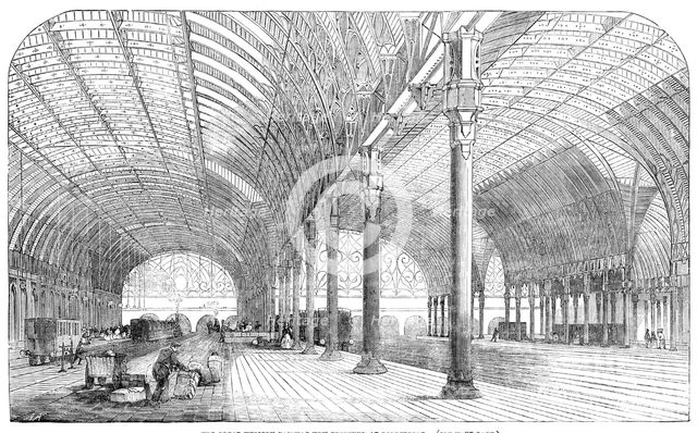 The Great Western Railway New Terminus, at Paddington, 1854. Creator: Unknown.