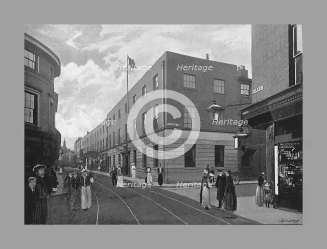 The Great White Horse Hotel, Ipswich, c1900. Artist: William Vick.