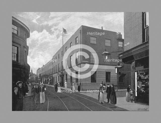 The Great White Horse Hotel, Ipswich, c1900. Artist: William Vick.