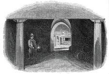 The great wine vault, London Docks, 1845. Creator: Unknown
