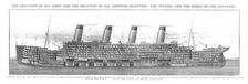 The Greatest of all Ships and the Greatest of all Shipping Disasters 20 April, 1912. Creator: Unknown