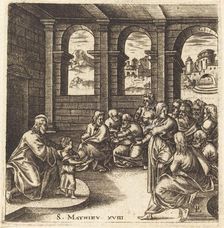 The Greatest in the Kingdom of Heaven will be Humble like a Child, probably c. 1576/1580. Creator: Leonard Gaultier