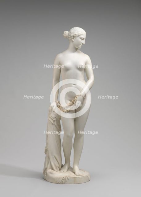 The Greek Slave, model 1841-1843, carved 1846. Creator: Hiram Powers.